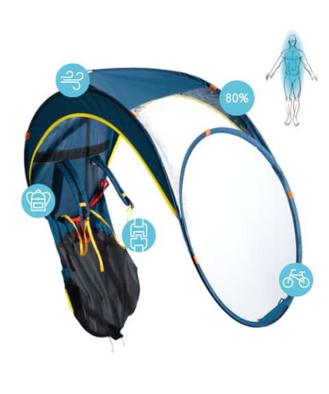 Housse De Pluie Pour Siège Vélo Enfant - Avec Fenêtre Transparente, PVC + Polyester, Protection Vent/pluie