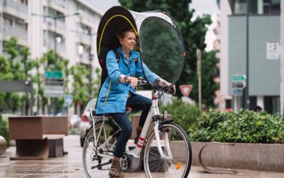 Protection imperméable contre le vent et la pluie à vélo pour enfant