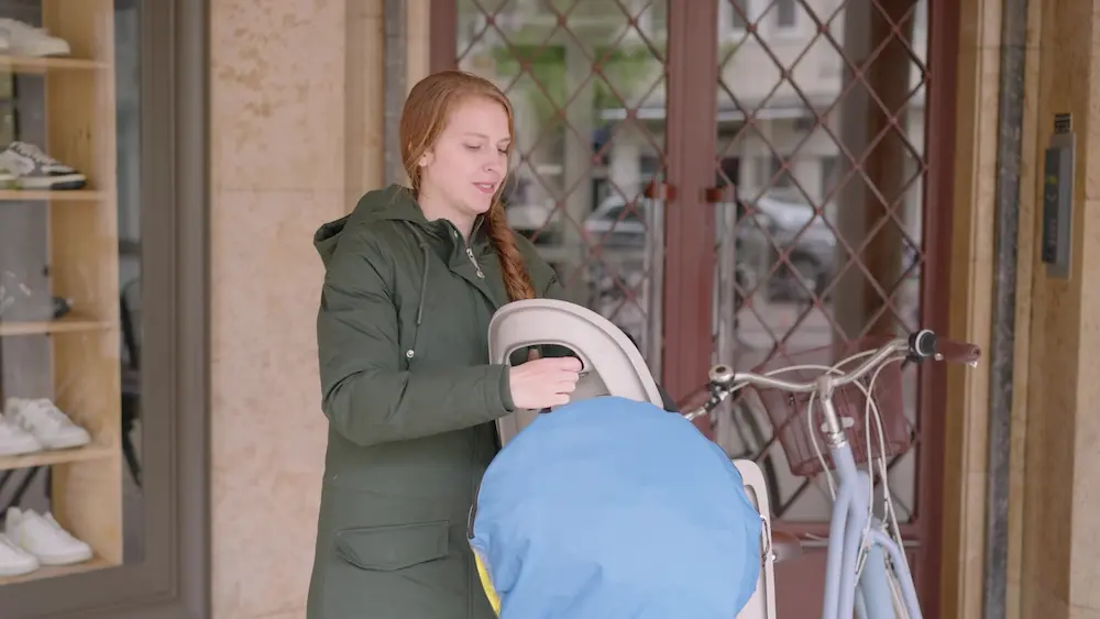 Capote de protection pluie vélo Bub-Up pour siège enfant