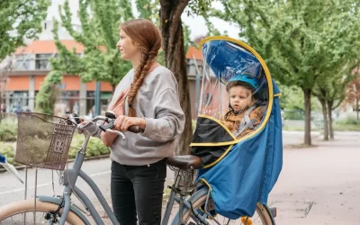 Protéger vos enfants à vélo contre la pluie et le froid !